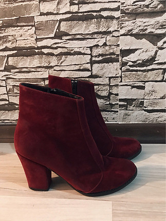 37 Beden bordo topuklu bot