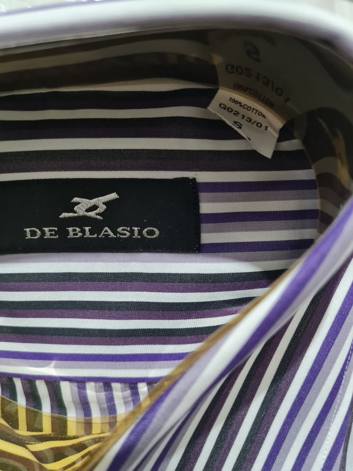 Mor Çizgili Erkek Gömlek - Görsel 3