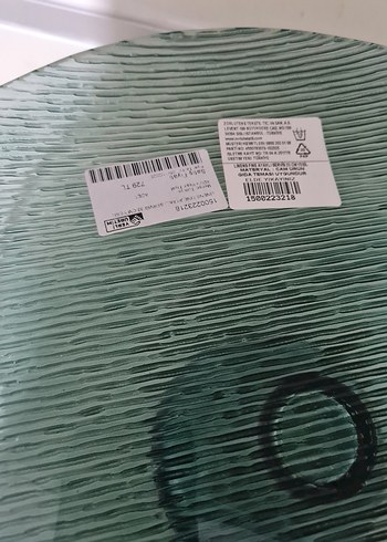 Yeşil Baskılı Çağdaş sunum Tabagı - Görsel 3