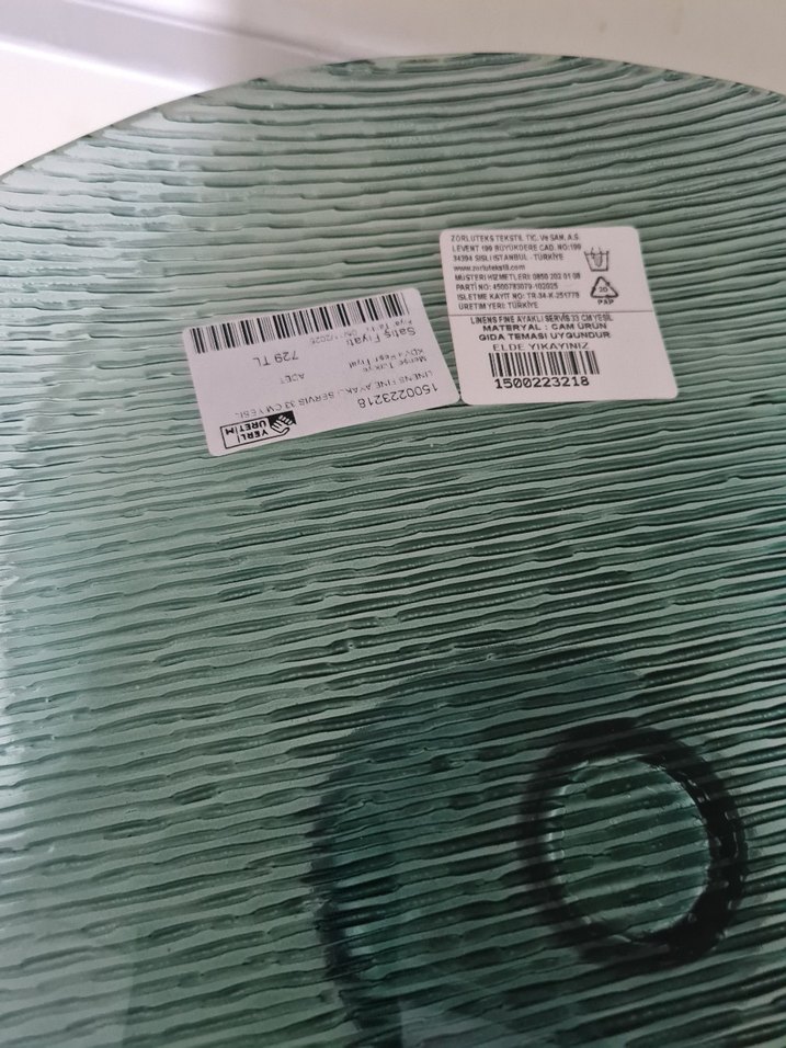 Yeşil Baskılı Çağdaş sunum Tabagı - Görsel 3