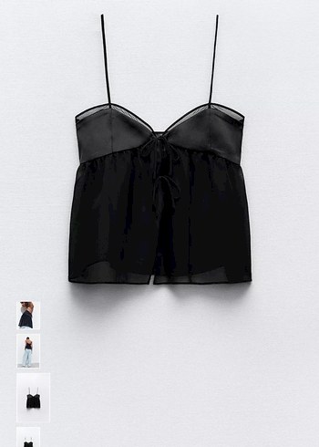 Siyah Askılı Rahat Kesim Bustiyer - Görsel 5