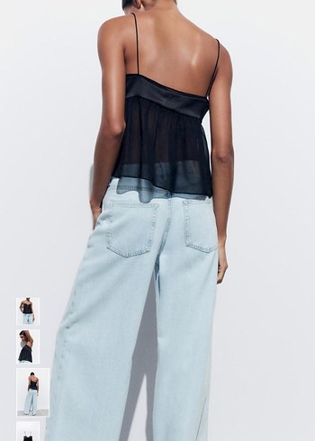 Siyah Askılı Rahat Kesim Bustiyer - Görsel 4