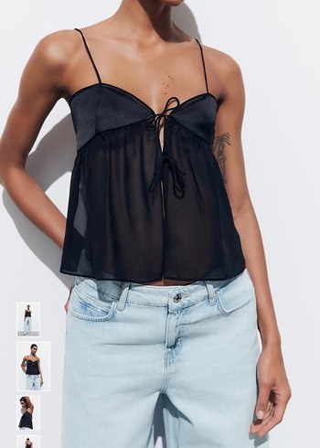 Siyah Askılı Rahat Kesim Bustiyer - Görsel 2