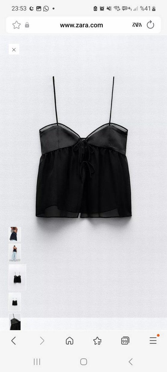 Siyah Askılı Rahat Kesim Bustiyer - Görsel 5