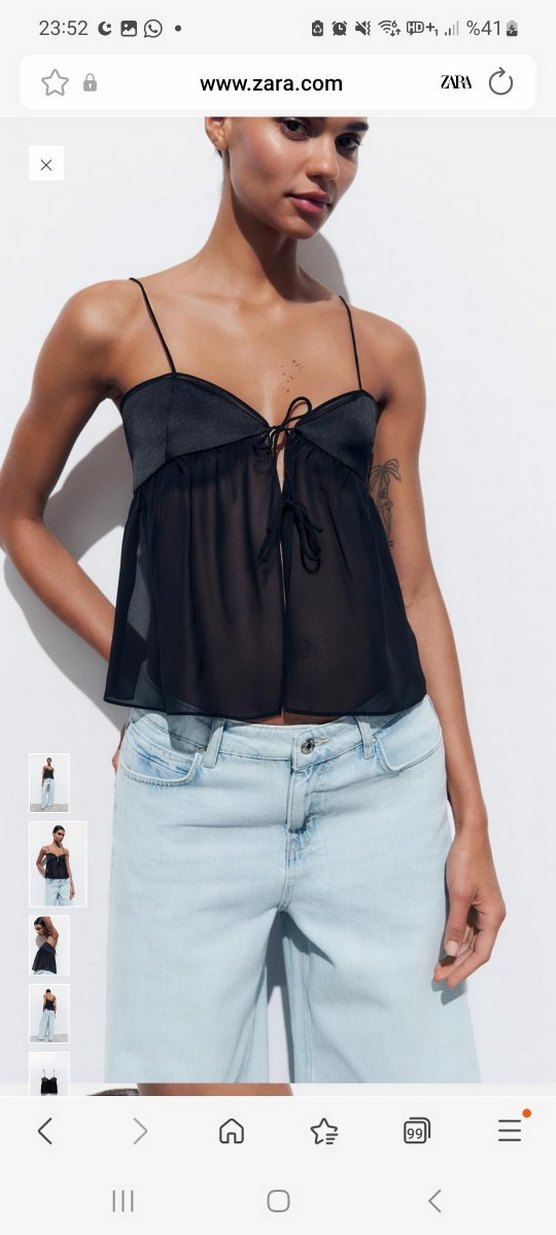 Siyah Askılı Rahat Kesim Bustiyer - Görsel 2