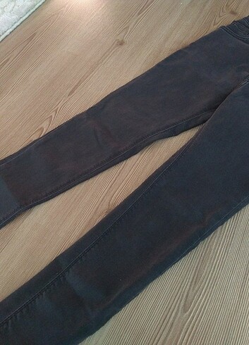 Gri slim fit kot pantolon  - Görsel 5