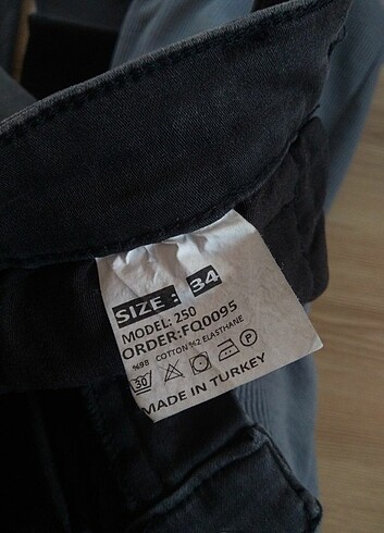 Gri slim fit kot pantolon  - Görsel 6