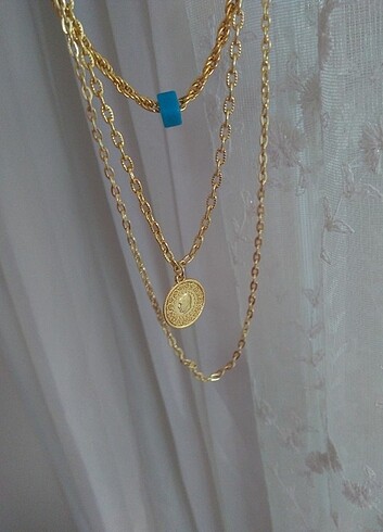 Üç zincirli uçlu kolye  - Görsel 5