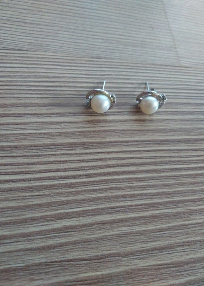 İncili kolye küpe  - Görsel 4