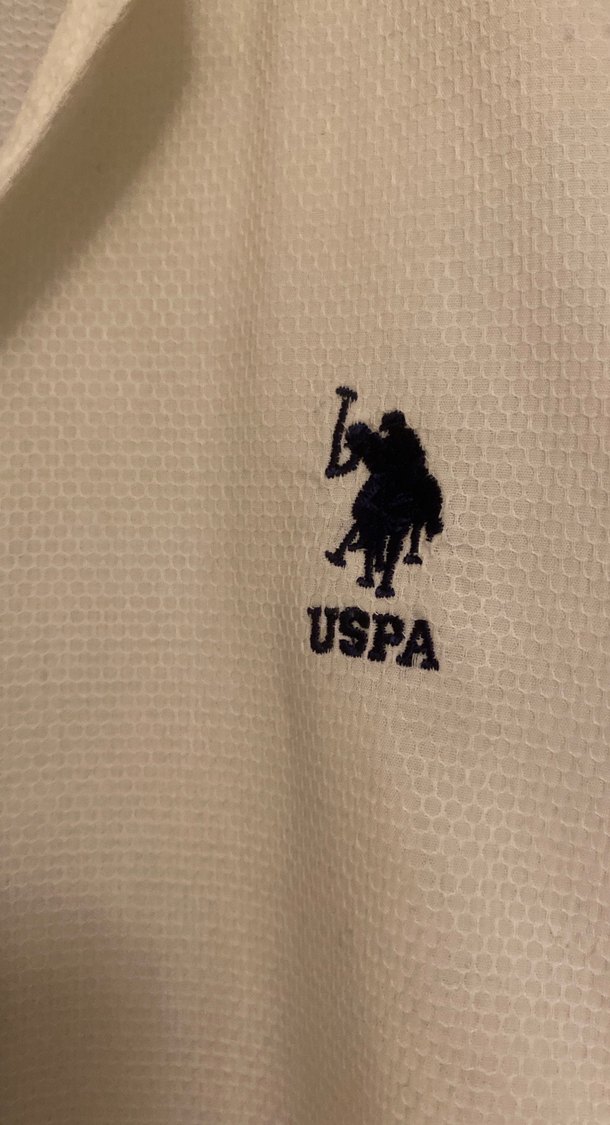 Beyaz Erkek Düğmeli Pamuk Gömlek - Görsel 4