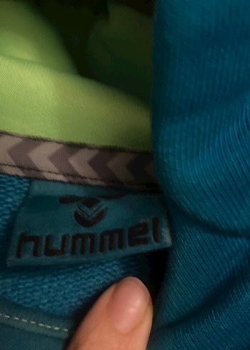 Hummel Mavi Kapüşonlu Sweatshirt - Görsel 5