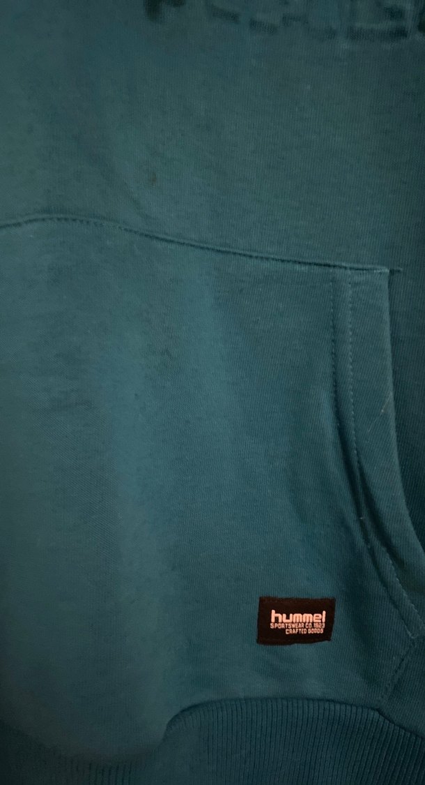 Hummel Mavi Kapüşonlu Sweatshirt - Görsel 2