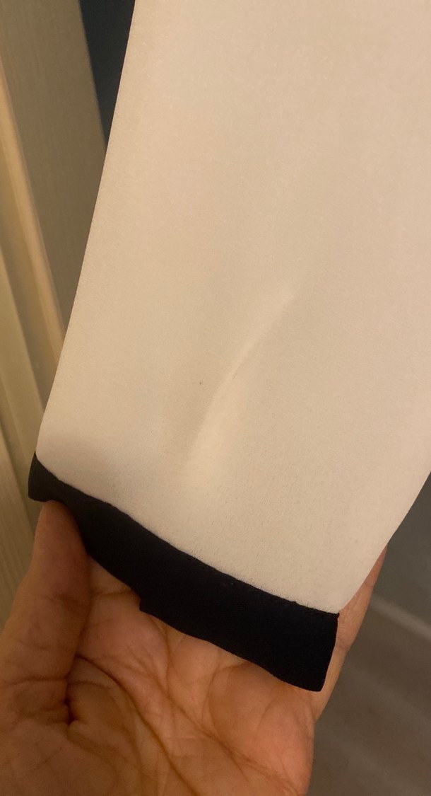 Uzun Kollu, Düğmeli Beyaz Kadın Gömlek - Görsel 4