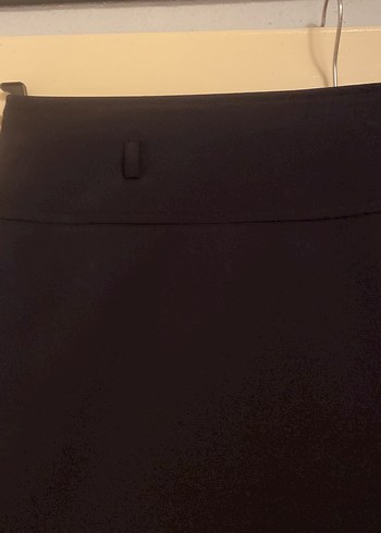 Düz Siyah Midi Kalem Etek - Görsel 2