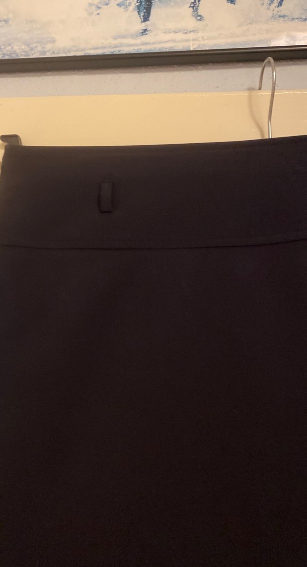 Düz Siyah Midi Kalem Etek - Görsel 2