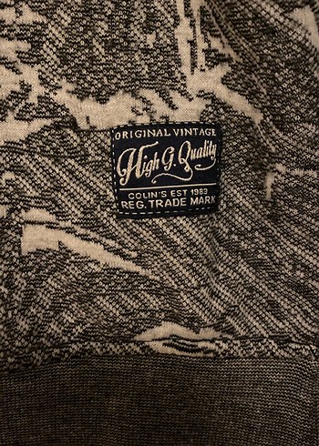 Gri Desenli Erkek Triko Sweatshirt - Görsel 3