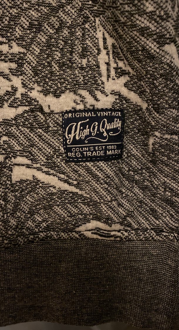 Gri Desenli Erkek Triko Sweatshirt - Görsel 3