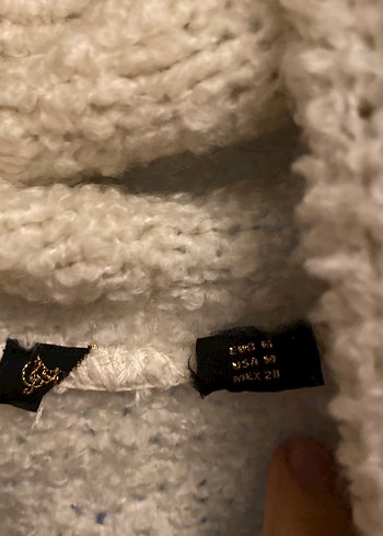 Bohem Tarzı Bej Yünlü Kadın Kazak - Görsel 5