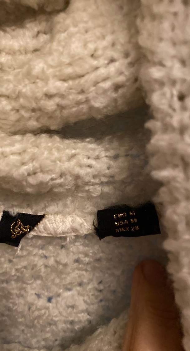 Bohem Tarzı Bej Yünlü Kadın Kazak - Görsel 5