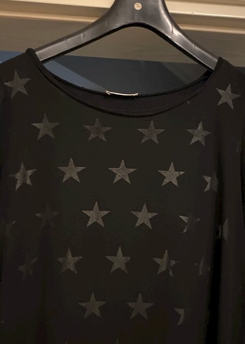 Siyah Uzun Kollu Gevşek Kesim Tunik - Görsel 2