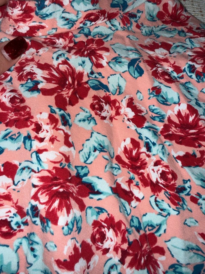 Çiçek Desenli Volanlı Mini Etek - Görsel 2