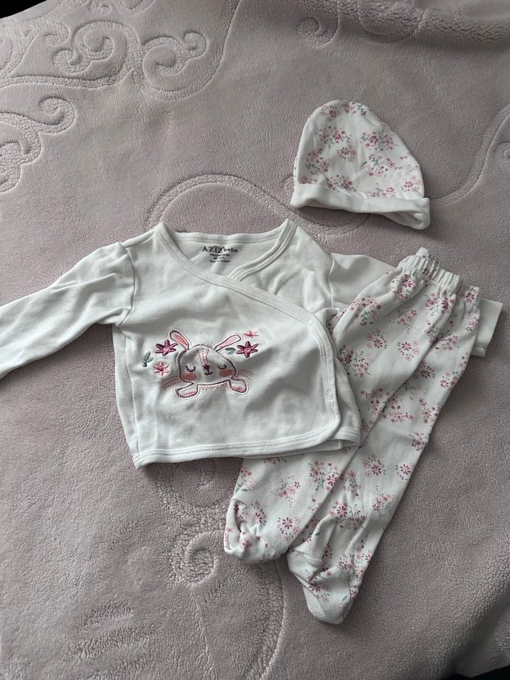 Nakışlı Bebek Kız Hastane Seti - Görsel 2