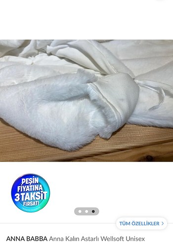 Kürklü Beyaz Kız Bebek Tulumu - Görsel 4