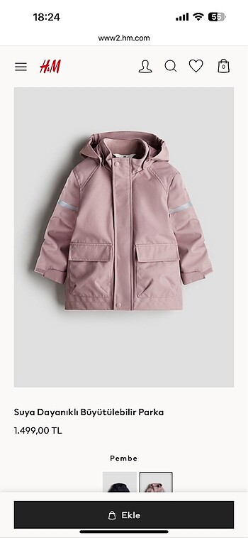H&M H&M kız çocuk mont
