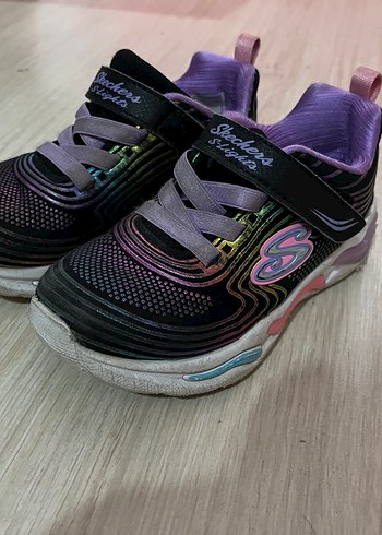 Mor Işıklı Kız Çocuk Spor Ayakkabı - Görsel 2