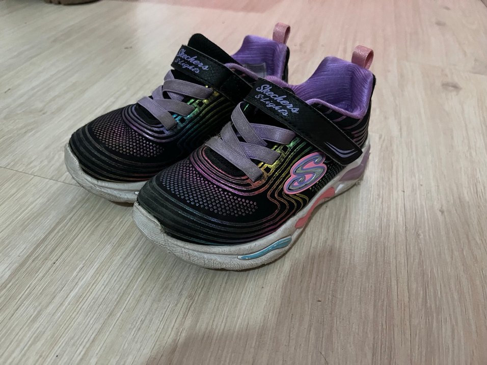 Mor Işıklı Kız Çocuk Spor Ayakkabı - Görsel 2