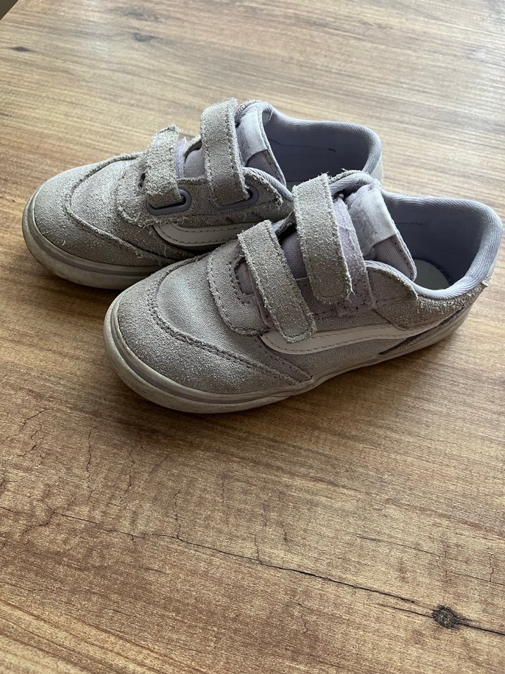 Lila Renk Kız Çocuk Süet Spor Ayakkabı - Görsel 4