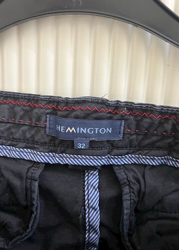 32 Beden Hemington Siyah Erkek Regular Fit Denim Pantolon
