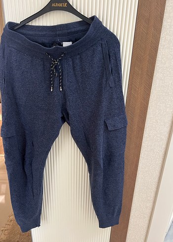 Erkek Lacivert Rahat Kesim Triko Outdoor Eşofman