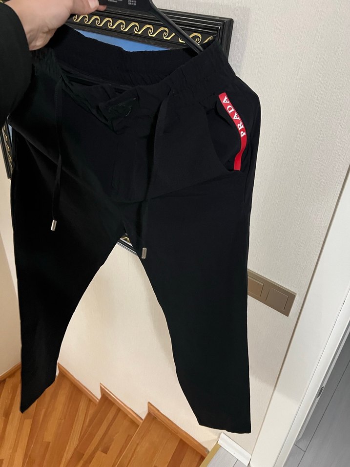 Prada Fermuarlı Siyah Erkek Outdoor Eşofman Altı - Görsel 3