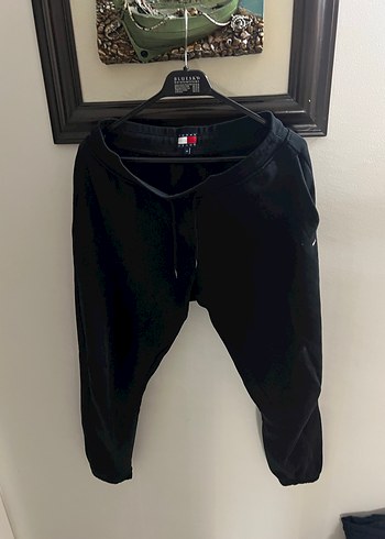 Tommy Siyah erkek Rahat Kesim Eşofman Altı - Görsel 2