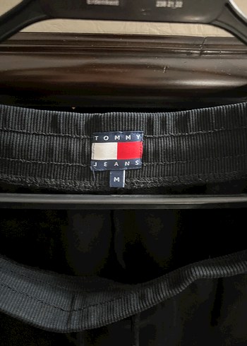 Tommy Siyah erkek Rahat Kesim Eşofman Altı - Görsel 3