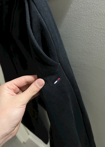 Tommy Siyah erkek Rahat Kesim Eşofman Altı - Görsel 4