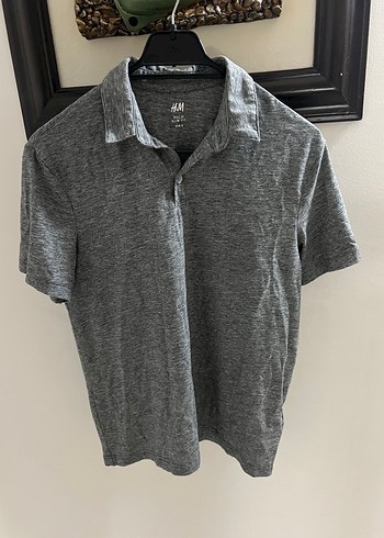 Gri Keten Erkek Polo Tişört - Görsel 2