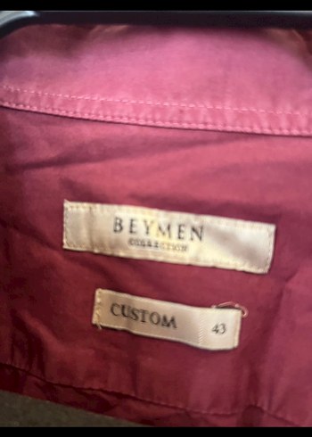 Beymen Orjinal Bordo Erkek Keten Gömlek - Görsel 3