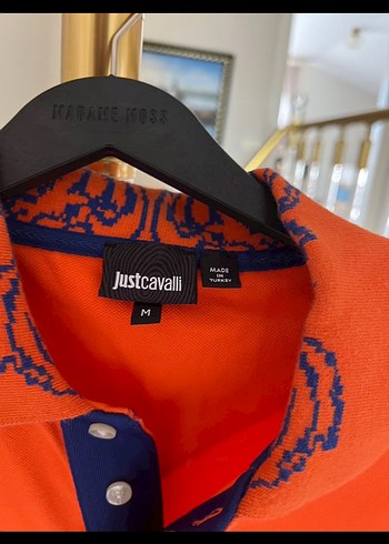 Just cavalli Turuncu Düğmeli Erkek Polo Tişört - Görsel 4