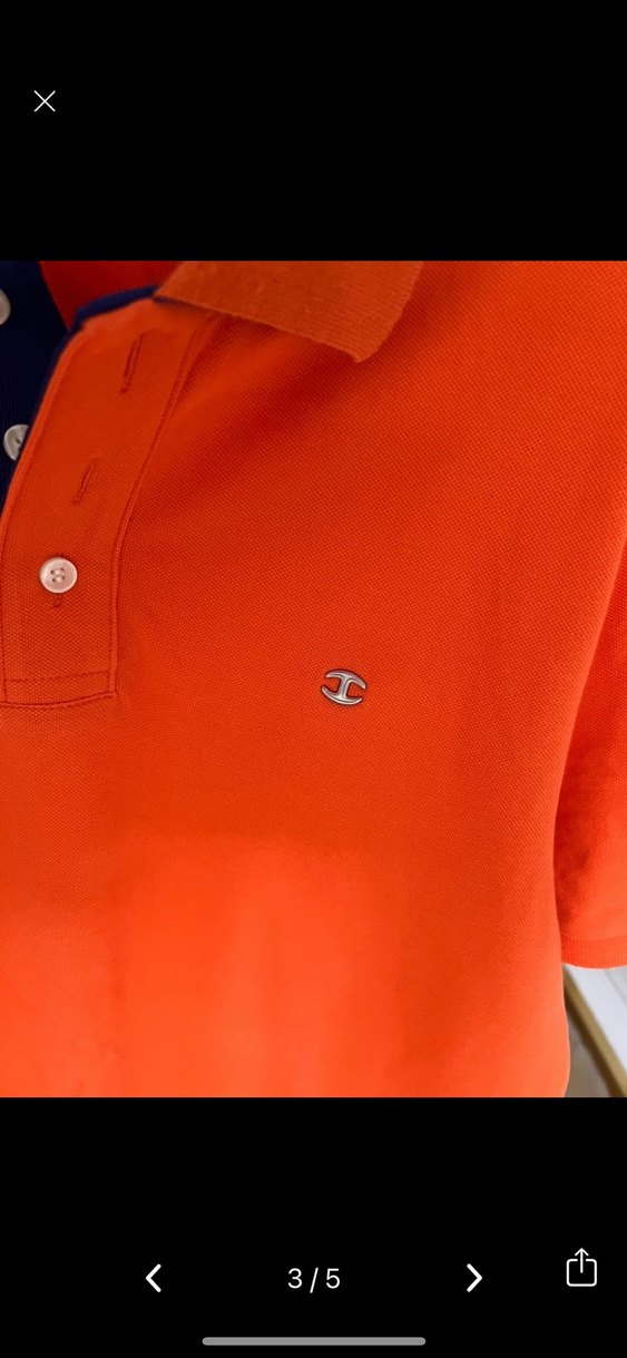 Just cavalli Turuncu Düğmeli Erkek Polo Tişört - Görsel 2
