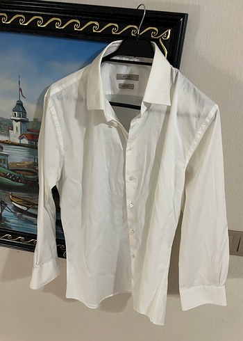 Beymen Erkek Beyaz Uzun Kollu Klasik Gömlek - Görsel 3