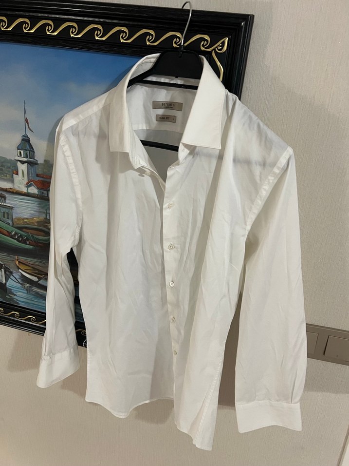 Beymen Erkek Beyaz Uzun Kollu Klasik Gömlek - Görsel 2