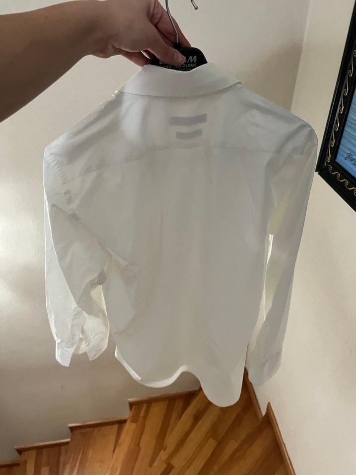 Beymen Erkek Beyaz Uzun Kollu Klasik Gömlek - Görsel 5