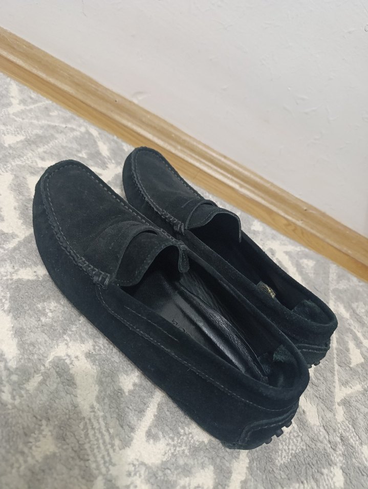 Siyah Süet Erkek Loafer Ayakkabı - Görsel 4