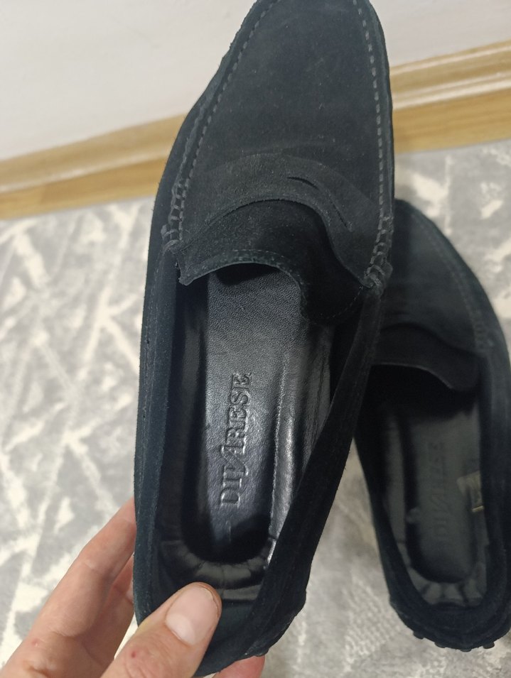 Siyah Süet Erkek Loafer Ayakkabı - Görsel 3