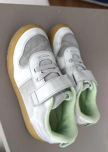 erkek Çocuk Beyaz Gri Cırt Cırtlı Spor Ayakkabı - Görsel 2