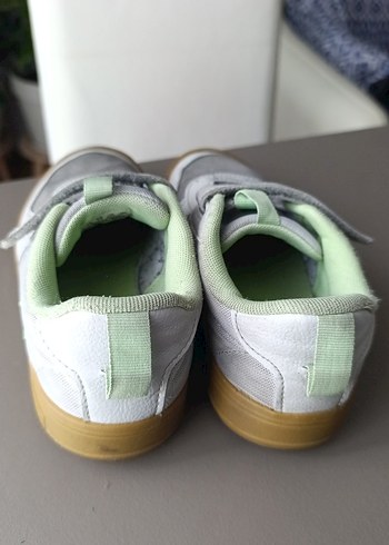 erkek Çocuk Beyaz Gri Cırt Cırtlı Spor Ayakkabı - Görsel 4