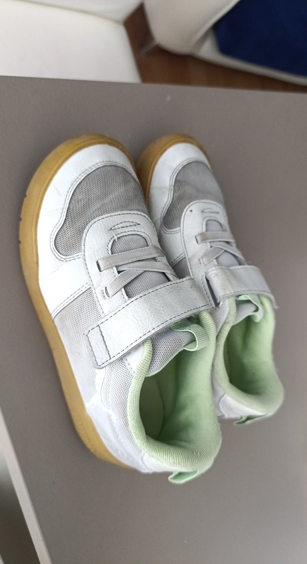 erkek Çocuk Beyaz Gri Cırt Cırtlı Spor Ayakkabı - Görsel 2