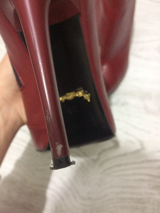 38 Beden kırmızı Renk Bordo topuklu ayakkabı